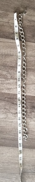 chunky silver color chain bracelet & necklace NWOT - Picture 7 of 7